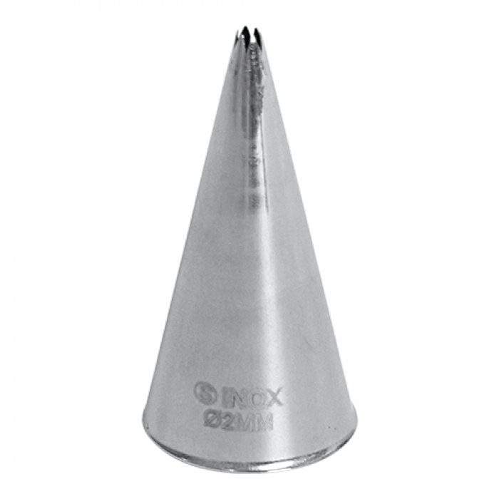 Douille inox dentée - 2 mm